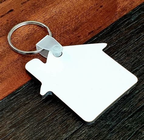 blank sublimation metal house shaped keychain|sublimation key holders.